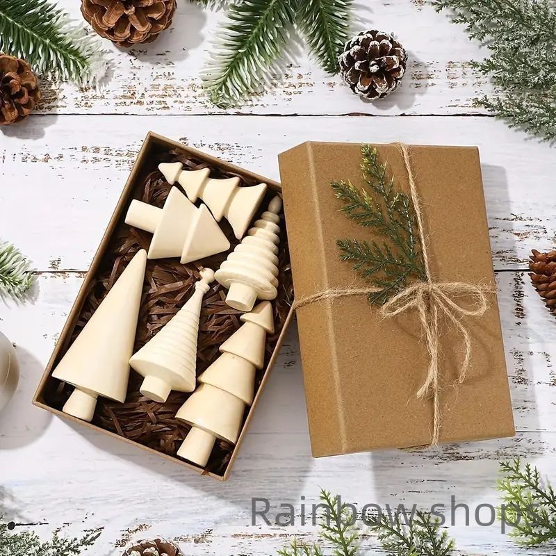 ミニ木製クリスマスツリー