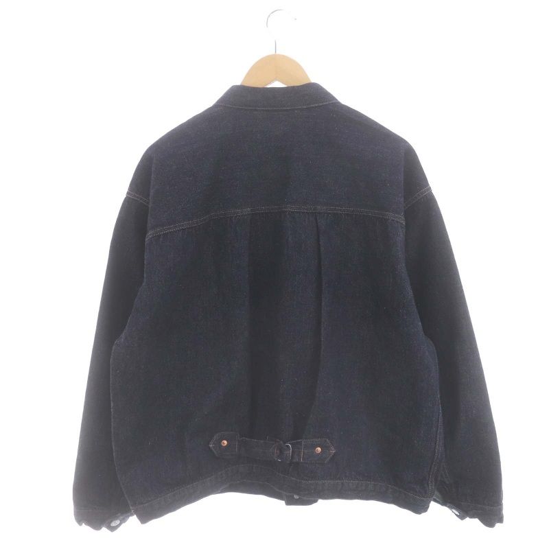 キャプテン サンシャイン KAPTAIN SUNSHINE 22AW Denim Tracker Jacket デニムジャケット Gジャン  ステンカラー 薄手 40 紺 ネイビー /DO ■OS