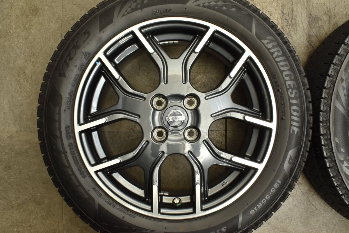 バリ溝 ニッサン E12 ノート ニスモ 純正 16in 6.5J 46 ブリヂストン ブリザック VRX3 195 55R16 NISMO スタッドレス WWW_NOITHATQUANGTHANH_NET