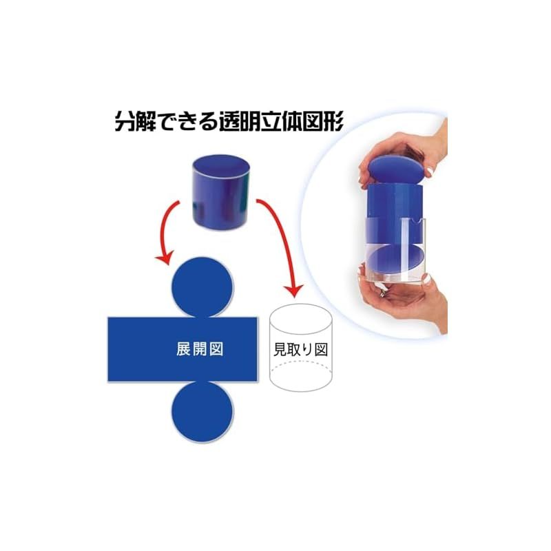 透明立体図形＆折りたたみ展開図