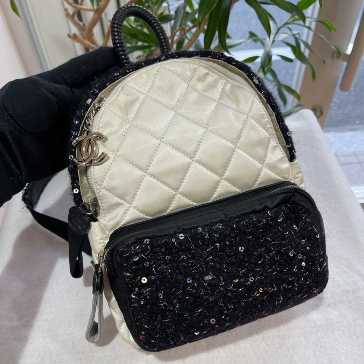美品】CHANEL シャネル ココネージュ マトラッセ スパンコール バック 