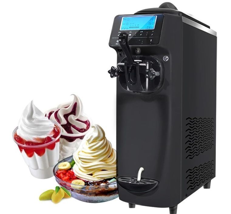 アイスクリームメーカー ソフトアイスクリームマシン商業アイスクリーム製造機夏のスナックショップカフェデスクトップアイスクリームメー
