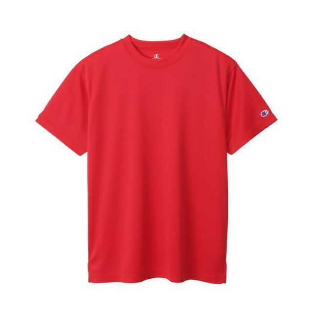 HANES ヘインズ SHORT SLEEVE スカーレット 3XLサイズ C3-XS395 947 | スポーツ 運動 服 衣類 ウエア ウェア トップス ショートスリーブ Tシャツ 半袖 着心地 デザイン 吸汗速乾 抗菌防臭 ワッペン 機能