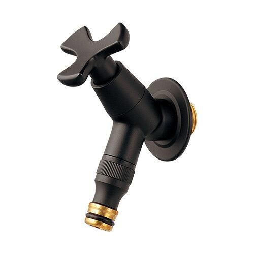 【新品・5営業日で発送】KAKUDAI カクダイ カクダイ 701-241-13 横水栓 マットブラック