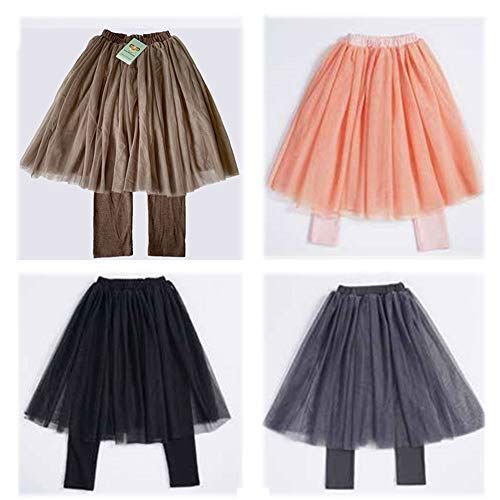 ブラウン_130 [sweet mimi store チュールスカート 付きレギンス 