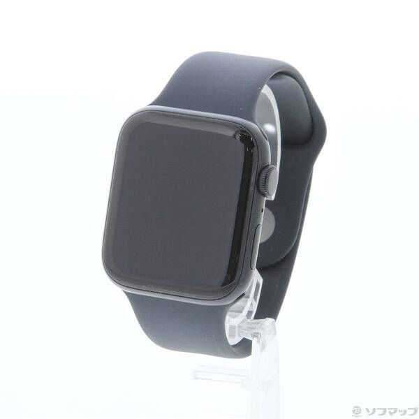 〔中古品〕Apple Watch SE 第2世代 GPS 44mm ミッドナイトアルミニウムケース ミッドナイトスポーツバンド【258】