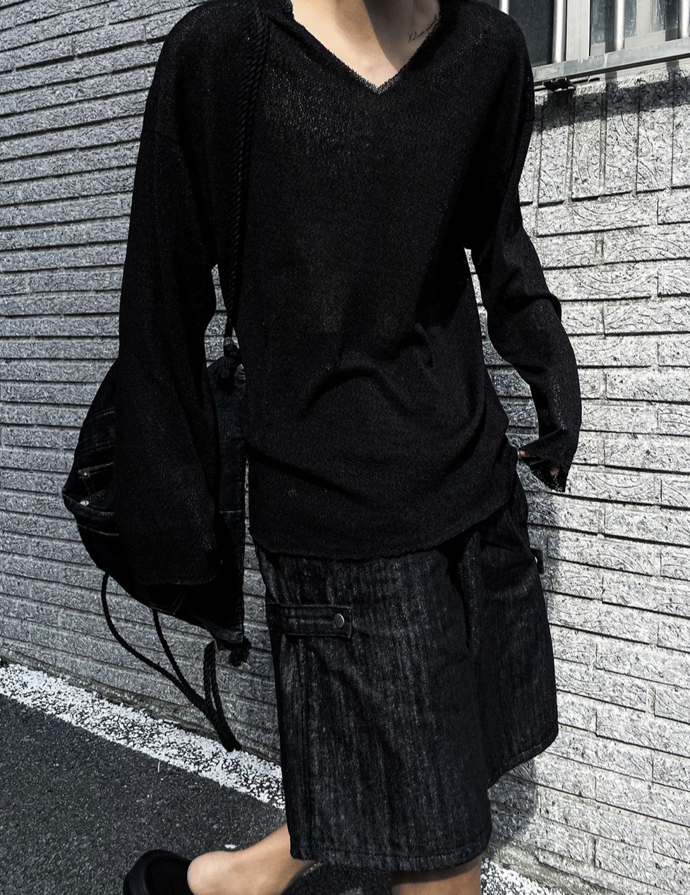 【COSYHARU】Non-fade Bermuda Snap Denim Pants Wide Bermuda Denim - COSYHARU | 60% - Asian Fashion Online Store