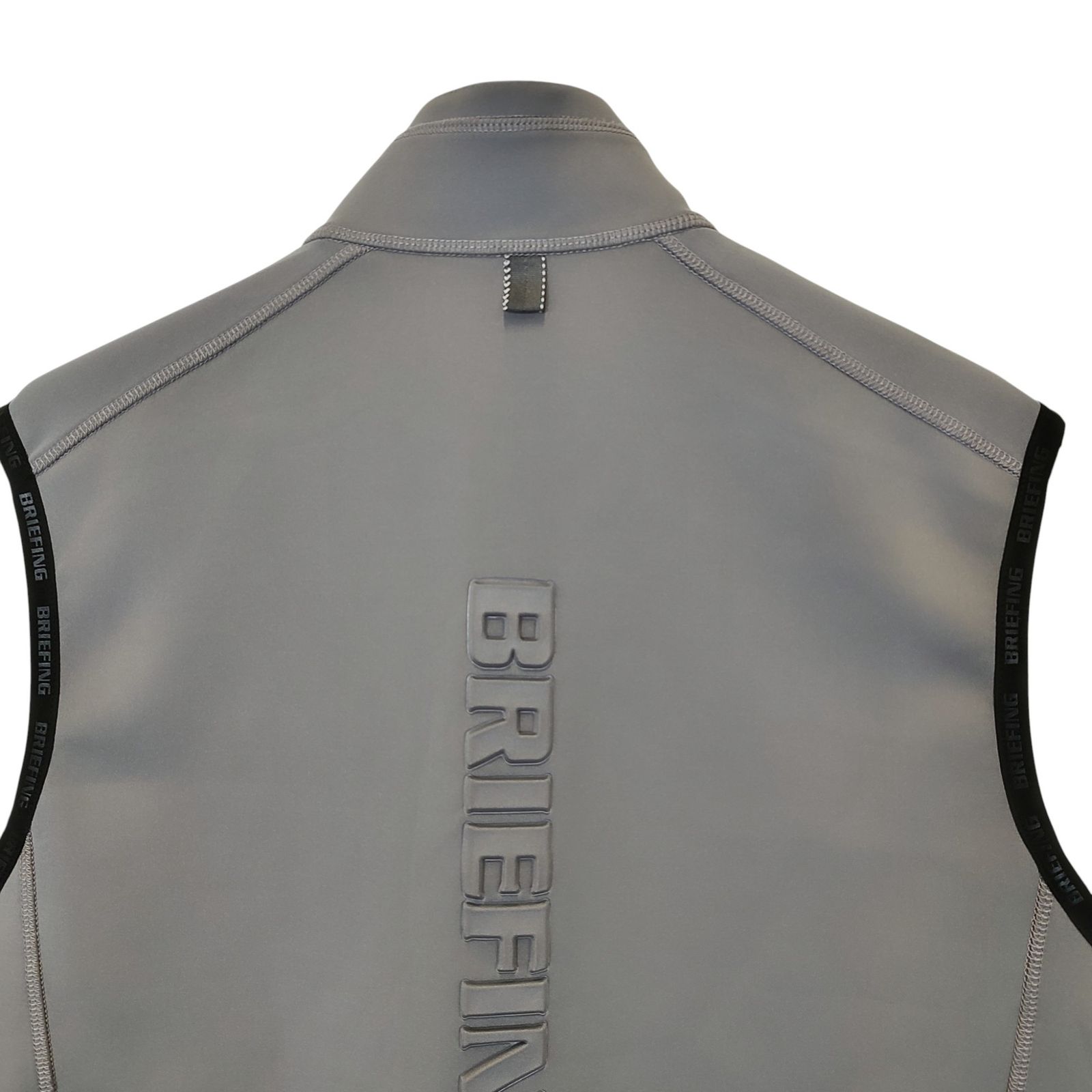 BRIEFING GOLF ブリーフィングゴルフ 22SS 3D LOGO VEST ジップアップ ベスト BBG221M13 M グレー メンズ WWW_OLIVIERBERNSTEIN_COM