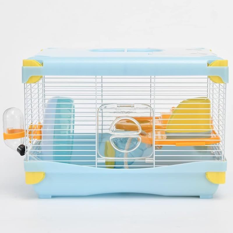 YIBOPET ハムスターケージ 小動物ケージ ケージサイズ:36(W)x27(L)x25(H)cm 広々タイプ トレーデザイン お手入れ簡単 通気性 組立簡単 チャイニーズハムスター ロボロフスキーハムスター キャンベルハムスター ジャンガリアンハムスター