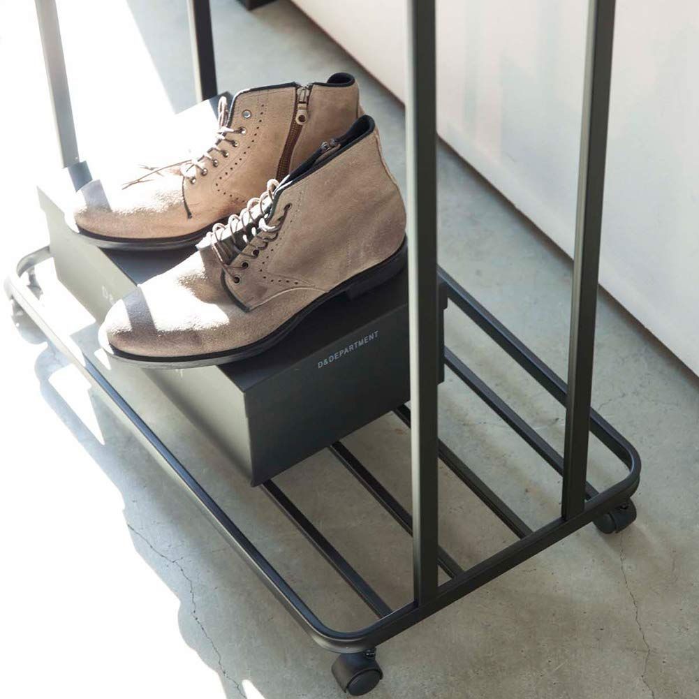 在庫 山崎実業 Yamazaki ハンガーラック タワー キャスター付き ブラック 約W67XD35XH172.5cm コートハンガー 3517 NEXPOTALLINN_EU