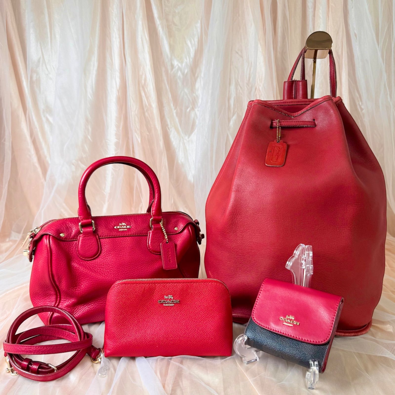 OLD COACH オールド コーチ クラブタンレザー ミニウォレット レッド 楽天市場】coach オールドコーチ 赤 レッド（バッグ・小物