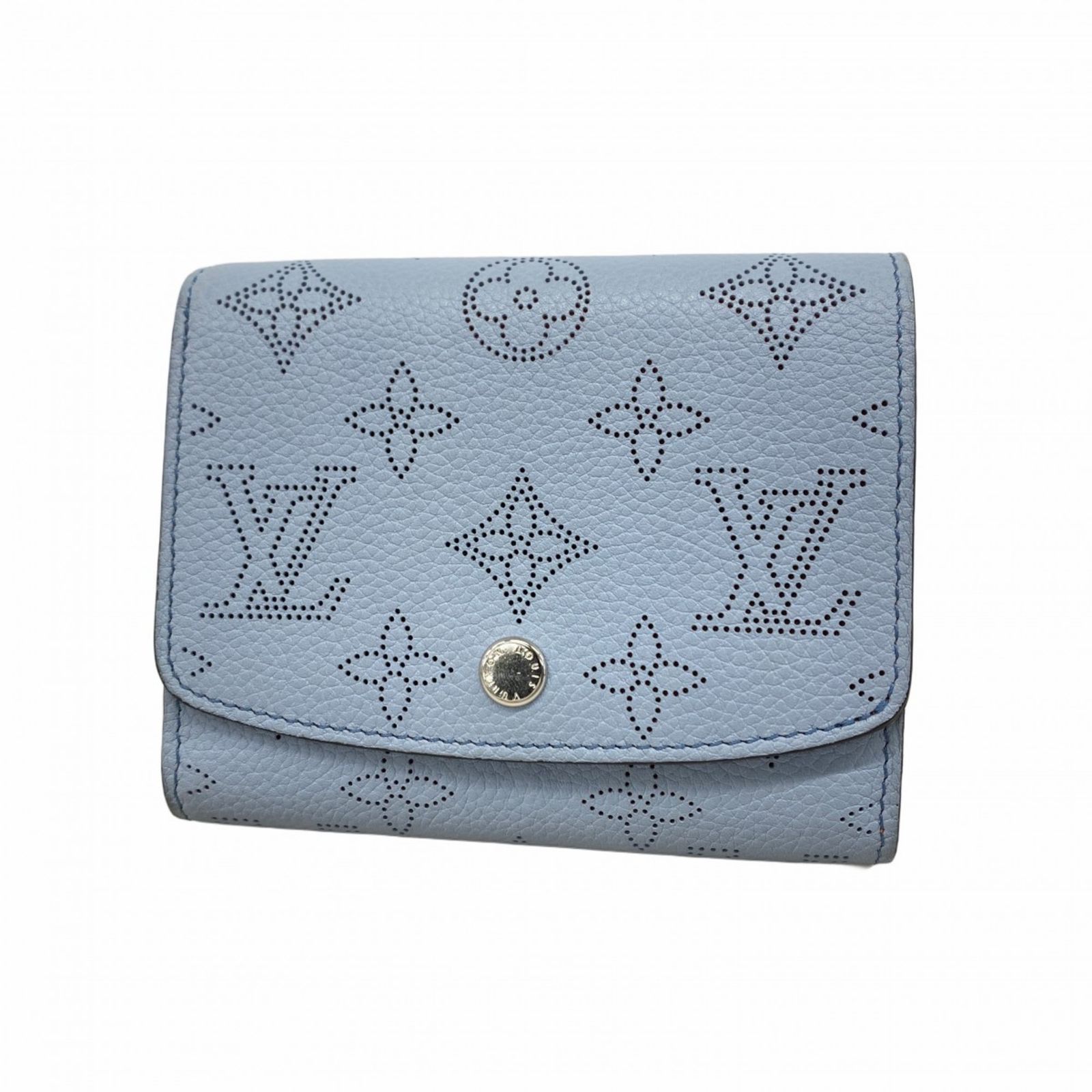 ルイ ヴィトン Louis Vuitton ルイ ヴィトン 財布 マヒナ ポルトフォイユイリスコンパクト M67406 ブルー ホライゾン パンプキンレディース