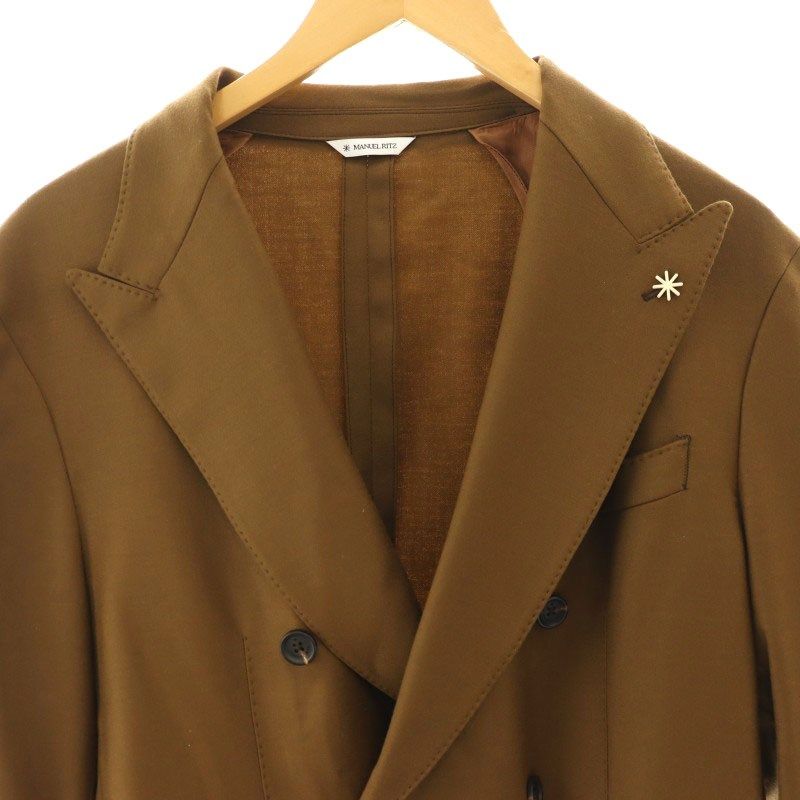 新品タグ付✨マニュエルリッツ テーラードジャケット　サマージャケット　定価4万円 マニュエルリッツ MANUEL RITZ ウール ピークドラペル ダブル
