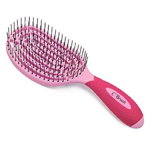 NuWay4Hair ニューウェイフォーヘア ヘアブラシ C Brush Cブラシ ピンク スカルプブラシ ボリュームアップ キューティクルケア 頭皮マッサージ プロ専用