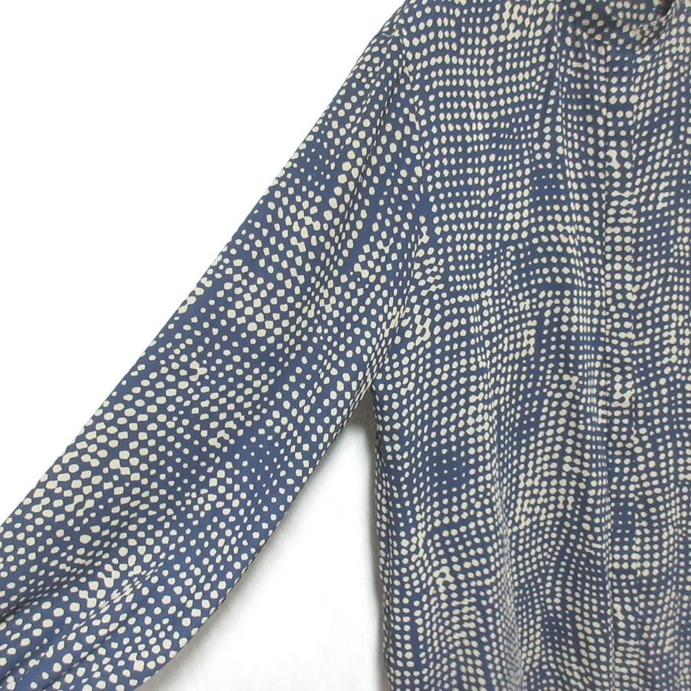 美品 theory luxe セオリーリュクス bubble yana ブラウス 03-1108230 サイズ38 ネイビー ベージュ レディース 古着 中古 美品 theory luxe セオリーリュクス bubble yana ブラウス 03