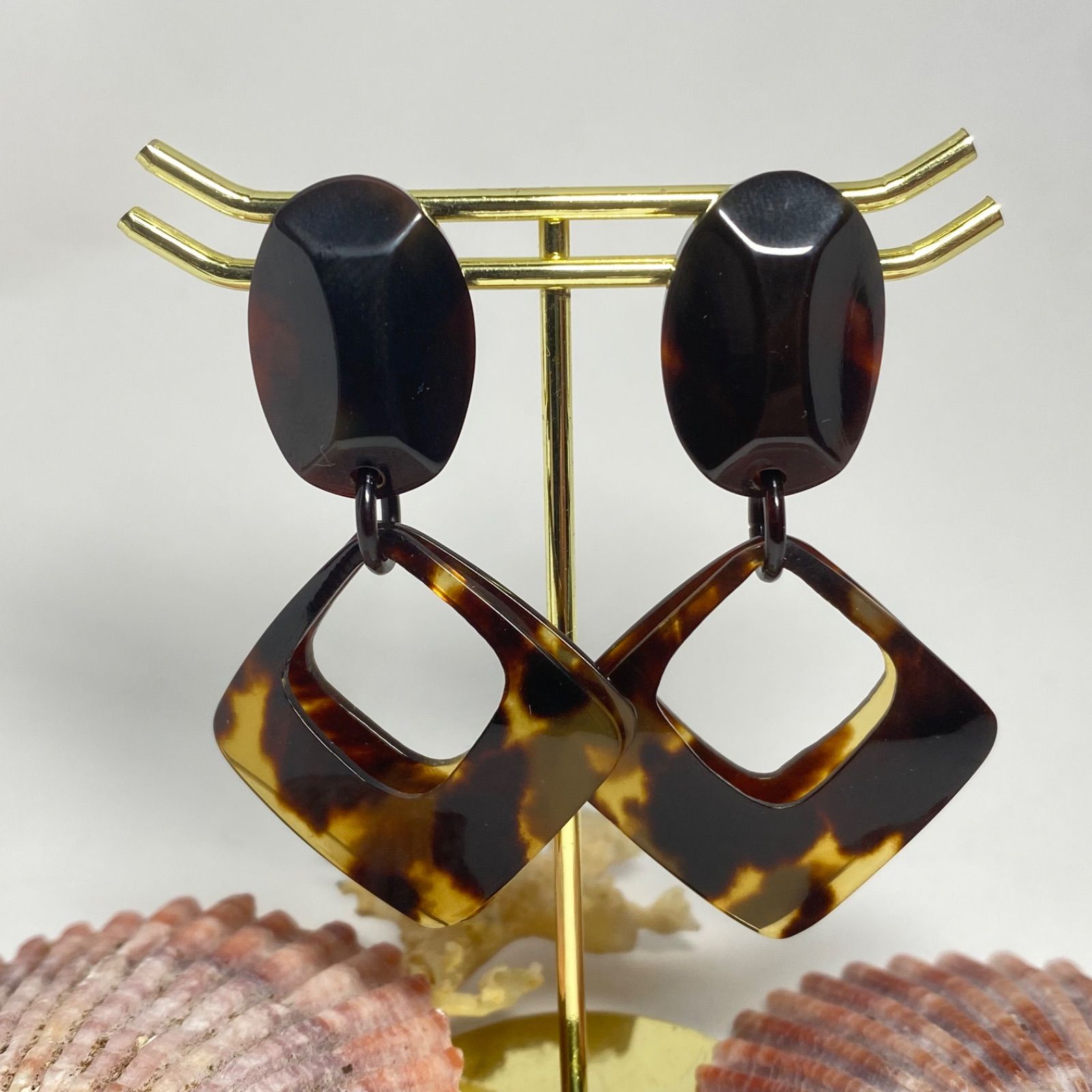 漆黒の艶 本鼈甲グラデーションネックレス（6mm〜13mm珠）