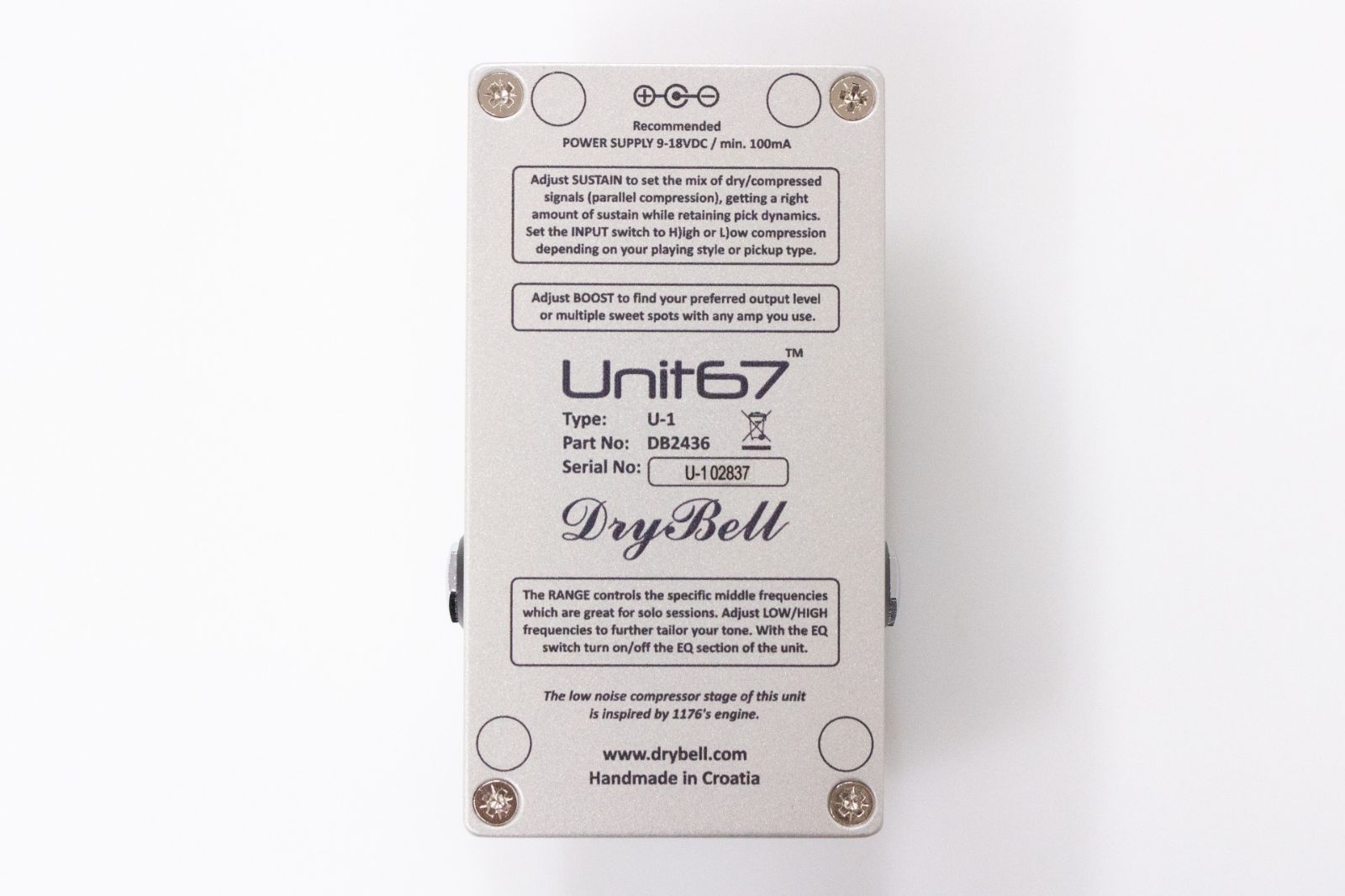 【美品】DryBell Unit67 箱・保証書付き【数回のみ使用】 new】DryBell / Unit67【GIB横浜】 - メルカリ