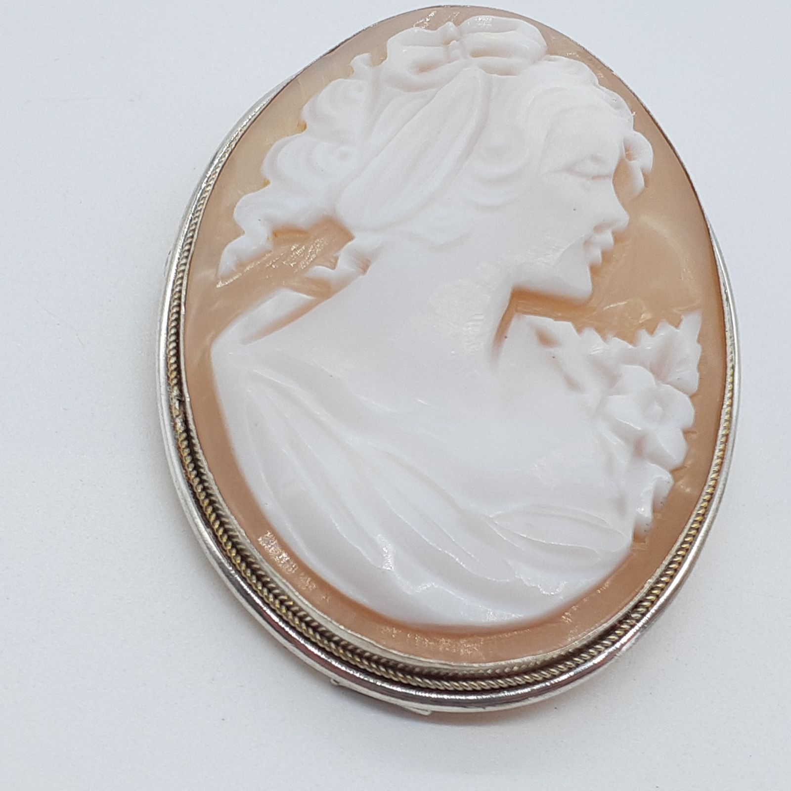 ブローチ ヴィンテージ ネックレス ペンダントトップ チャーム シェル