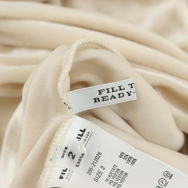 一度のみ使用 フィルザビル FILL THE BILL VELOR SHEER TURTLE NECK トップス カットソー 長袖 タートルネック プルオーバー シアー 2 ペールオレンジ 緑 グリーン CX OS