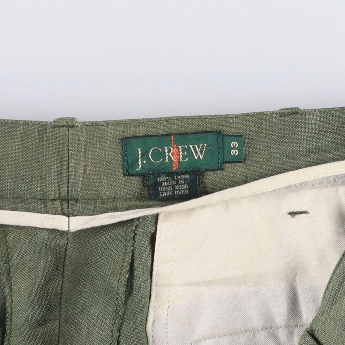 古着 90年代 ジェイクルー J.Crew ツータック リネンパンツ