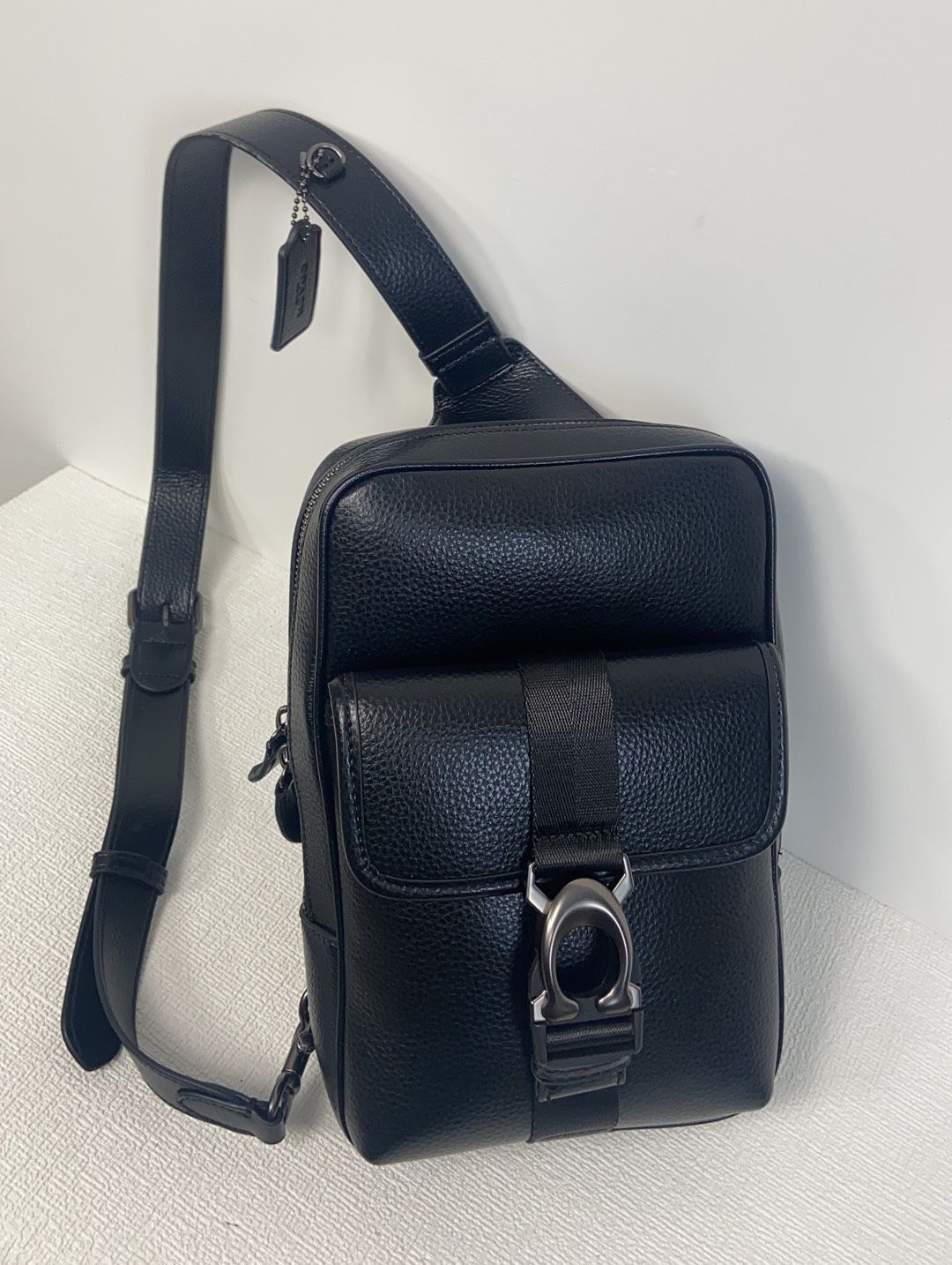 COACH コーチバッグ CM380 ブラック ベック パック?シグネチャー ショルダーバッグ ボディーバッグ 斜めがけバッグ アウトレット品