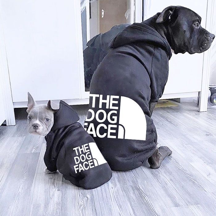 ライトグレー】 THE DOG FACE ドッグフェイス 犬服 秋冬 フード ドッグ