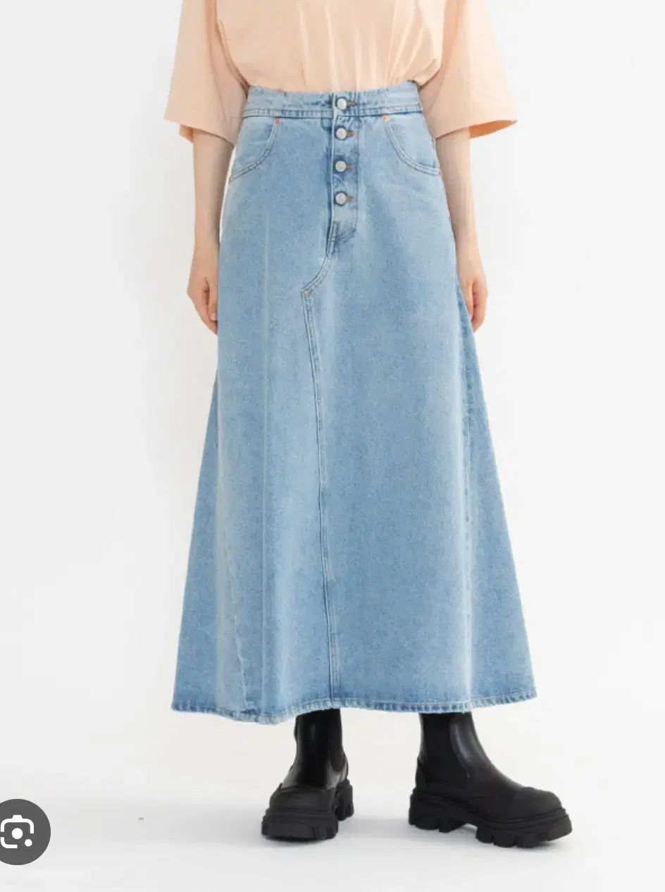 MM6 Maison Margiela(メゾンマルジェラ) 2023 デニム ロング丈スカート 38 サイズ