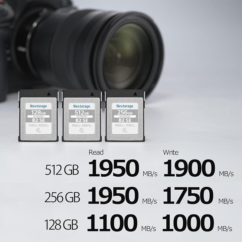 Nextorage 日本メーカー CFexpress TypeB 128GB 最大読出し速度1100MB|s 最大書込み速度1000MB|s NX-B2SE128G ネクストレージ メモリーカード CHRISTIANNAURATH_COM_BR