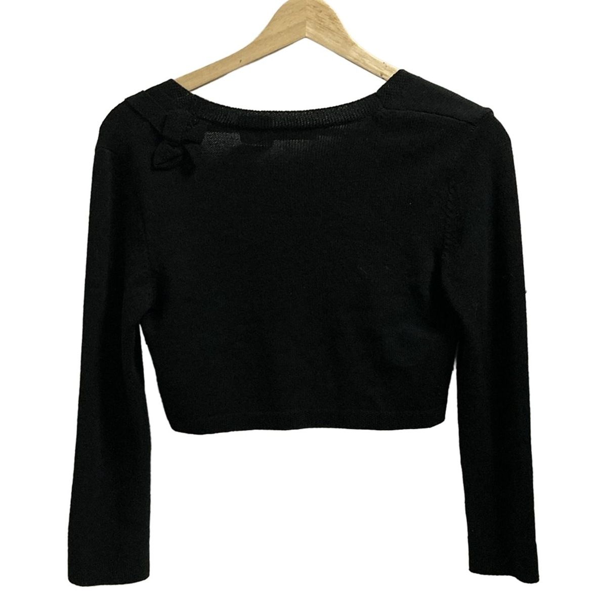 フォクシー　黒ニット　38 美品 フォクシー リネン 麻 ニット 38 ブラック