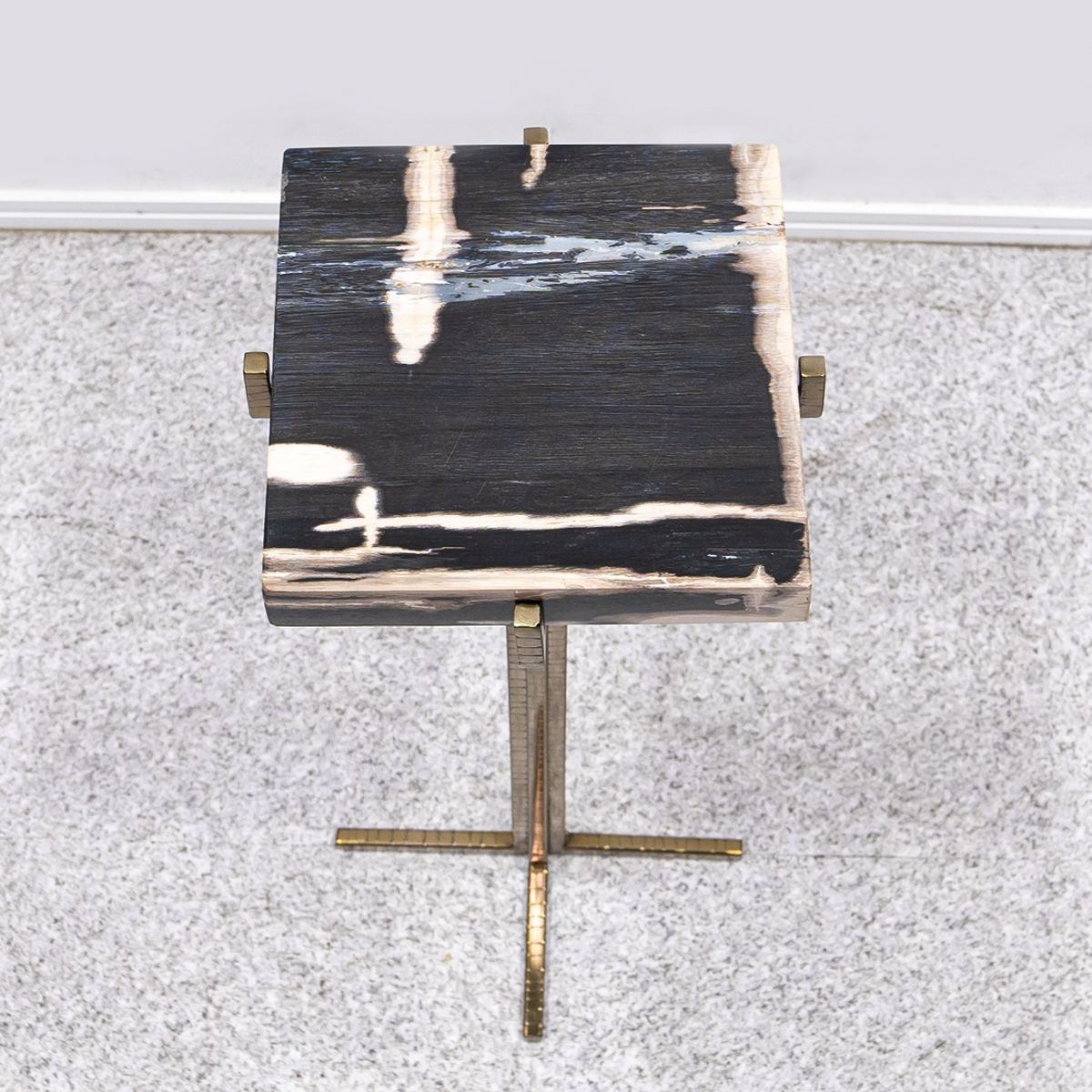 展示品】IMPORT COLLECTION MANAMA PETRIFIED WOOD DRINK TABLE マナマ