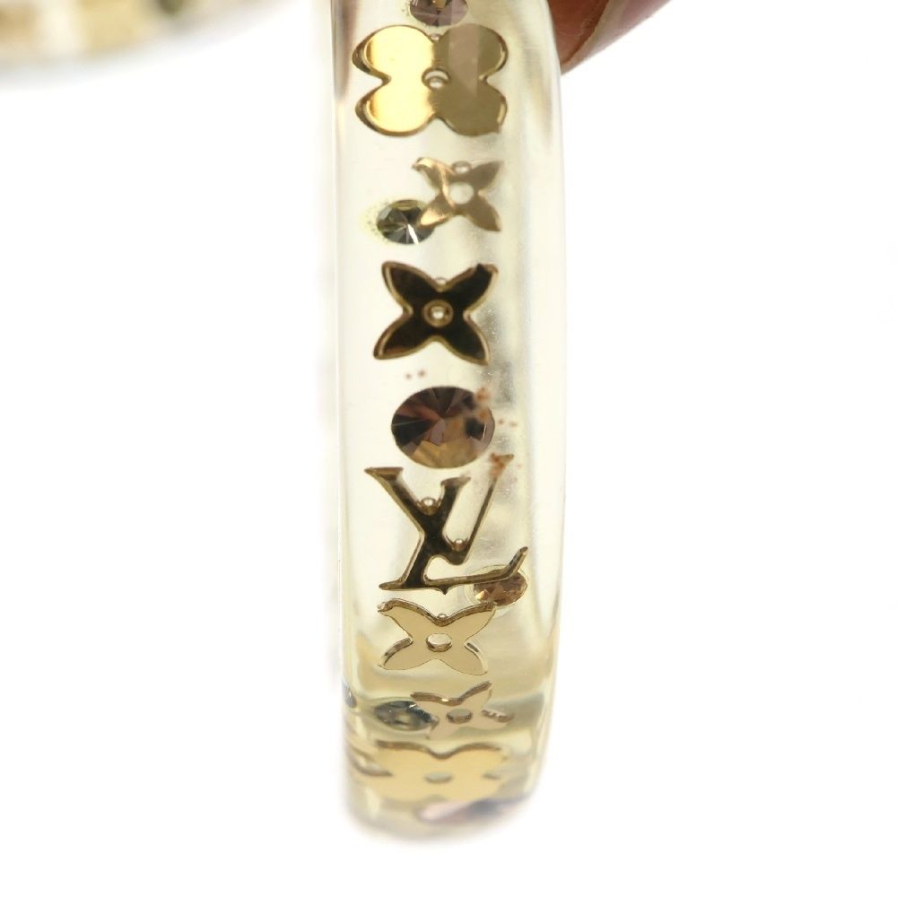 ピアス クリア×ゴールド