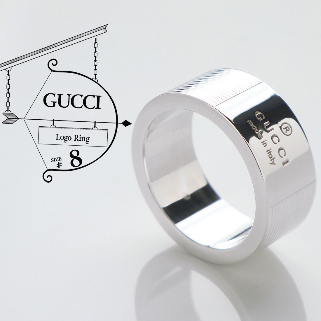 GUCCI グッチ リング 8号