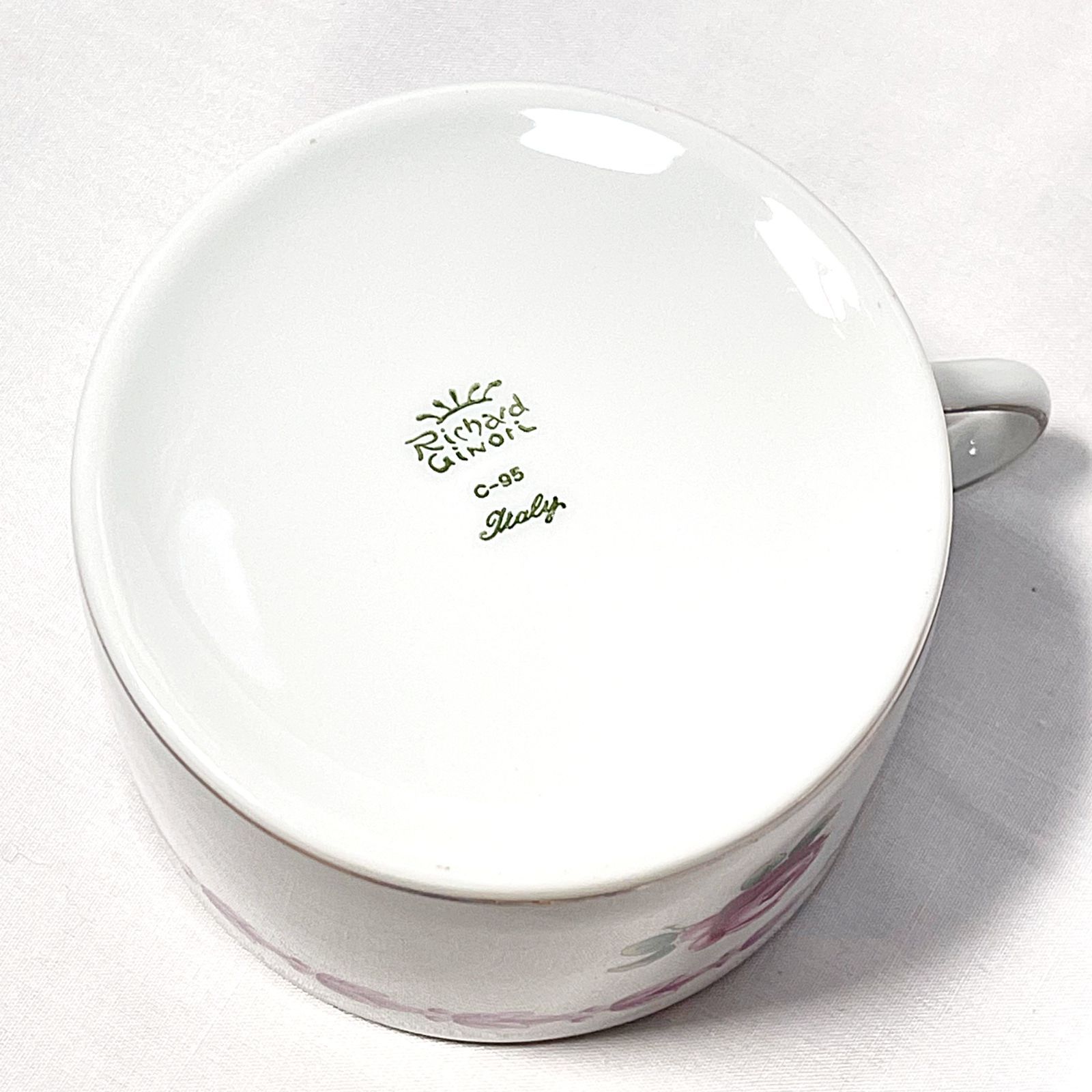 リチャードジノリ インペロカメリア カップ&ソーサー 1客 薔薇 紫