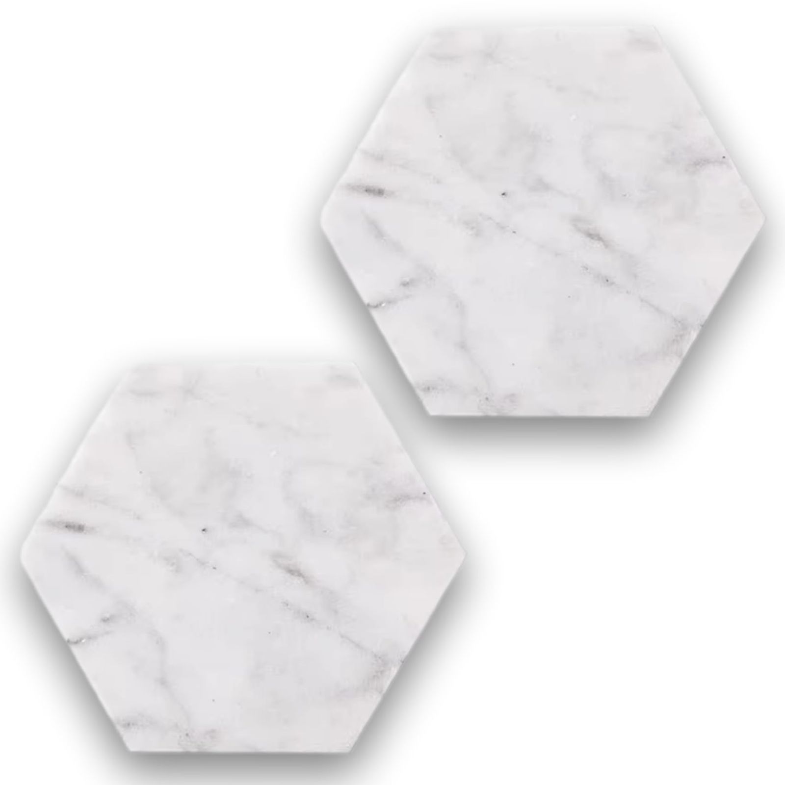 tomtask 大理石コースター 2枚セット 大理石プレート 10cm 天然石