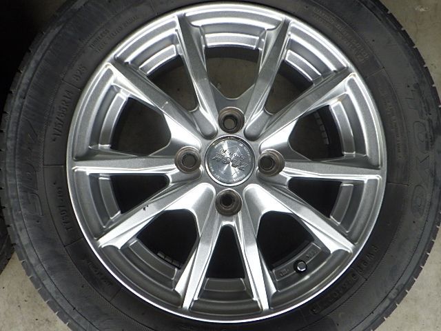 2025正規品激安大集合!  231-747 ZACK アルミホイール＆ラジアルタイヤ 175 65R14 2021年 ４本セット