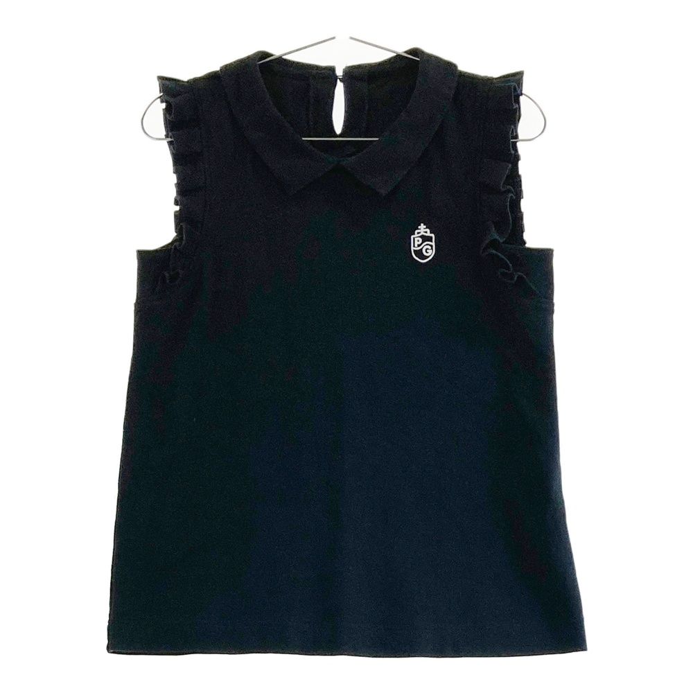 サイズ：0 PEARLY GATES パーリーゲイツ ノースリーブシャツ 袖フリル