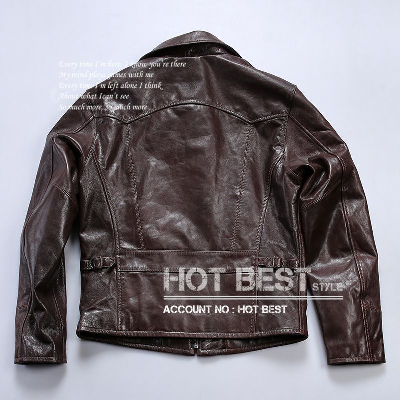 カウハイド 30 sスタイル シングルライダース メンズ 革ジャン レザージャケット オイルレザー植物鞣し 牛革