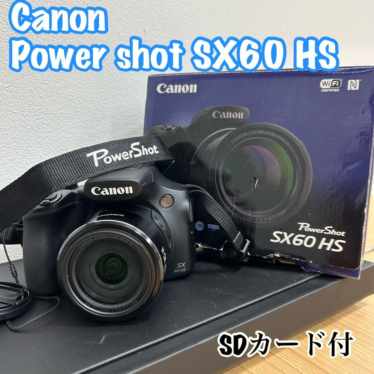 未使用SDカード付】Canon キヤノン Power Shot SX60 HS デジカメ KGIDA246153476 - メルカリ