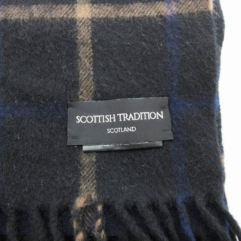 極美 スコットランド Scottish Tradition アンゴラ混 マフラー