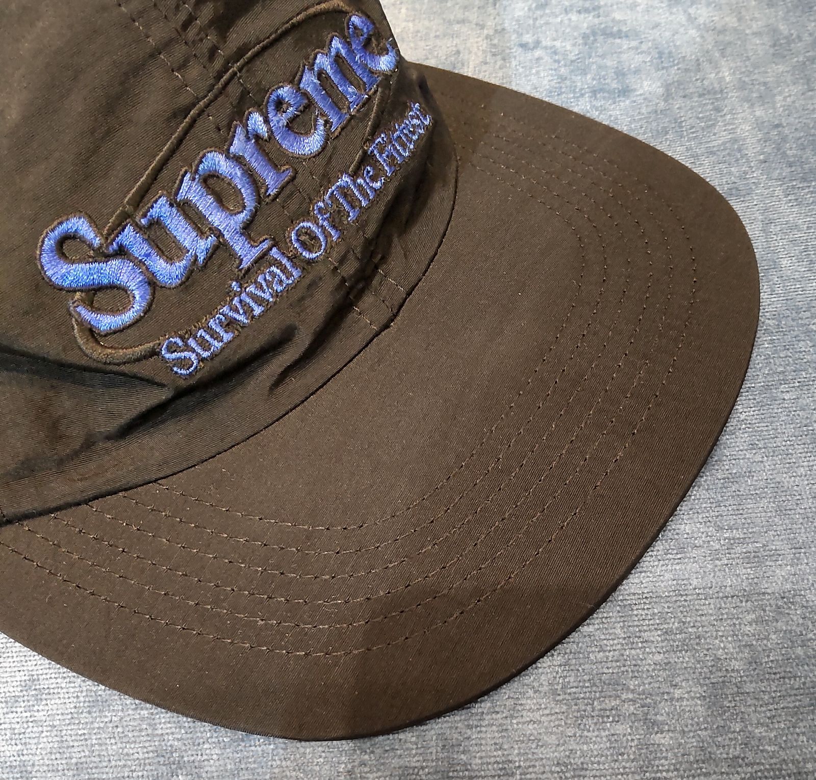 supreme ナイロン6パネルキャップ　ブラック Supreme(シュプリーム) 24AW Enamel Small Box 6-Panelエナメル