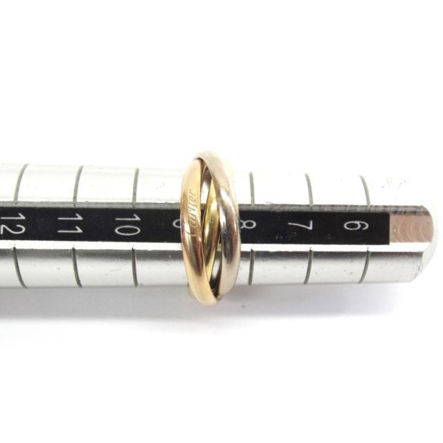 カルティエ スレッド Au750 リング サイズ13 cartier カルティエ au750 3連リング 5.9g 指輪 ∠UP5028