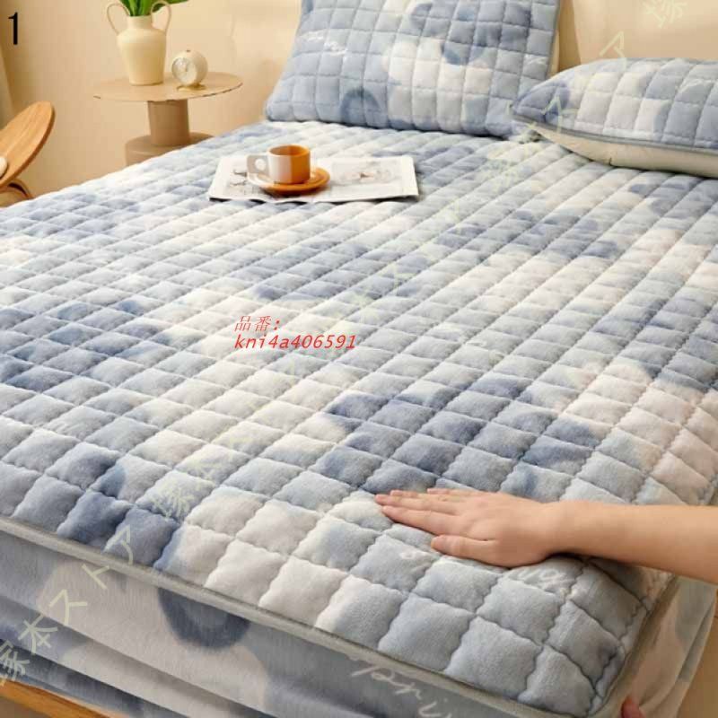 ボックスシーツ フランネル キルティング プリント柄 あったか 冬 クッション 起毛 敷パッド 秋冬 パッドシーツ ふわふわ 接触温感 洗える 暖かい ベッド 寝具 kni4a406591