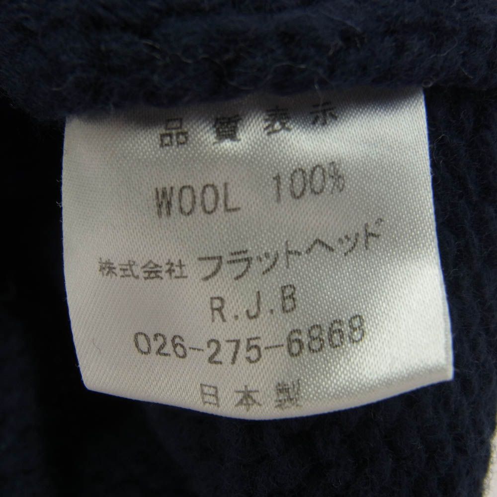 THE FLAT HEAD ザフラットヘッド ワッペン デザイン ウール ニット