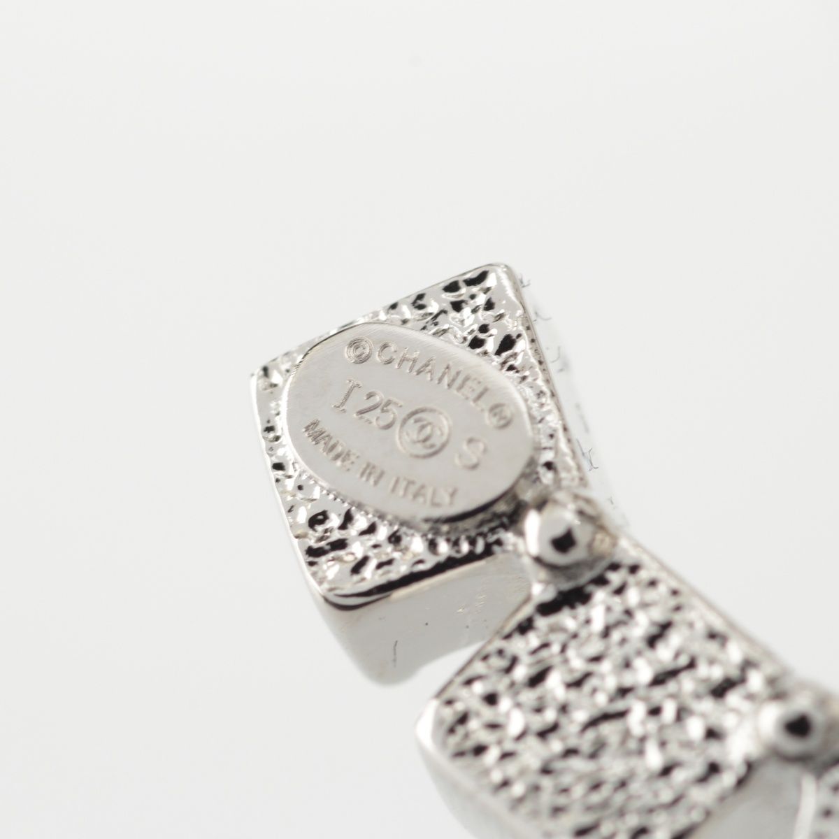 シャネル 25SS ココマーク ラインストーン ブローチ ABF726 シルバー  