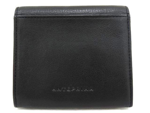 アンテプリマ ANTEPRIMA 財布 マッツェット MAZZETTO ブラック レディース レザー 牛革 コンパクト スナップ フラワー 花 7I