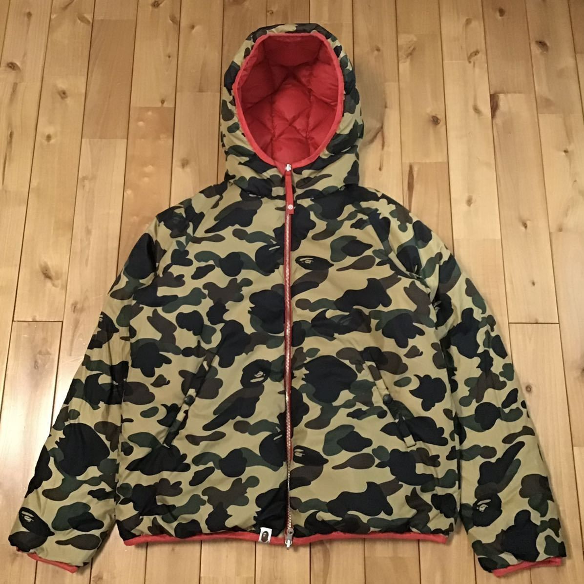 ☆リバーシブル☆ ダウンジャケット XLサイズ a bathing ape BAPE camo 