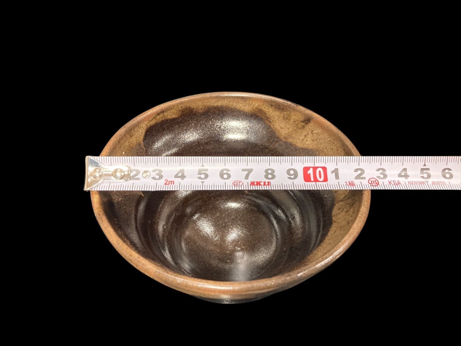 希少 黒薩摩 苗代川焼 哲山作 茶碗 薩摩焼 茶道具 茶器 工芸 古