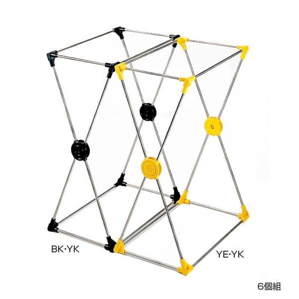 【新品・3営業日で発送】ビーワーススタイル ダストスタンド 45L 6個組 BK・YK-800005S