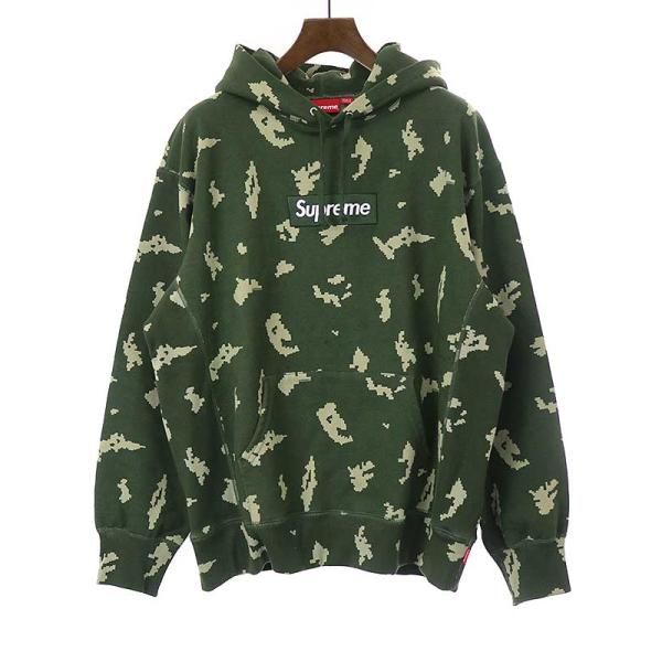 Supremeシュプリーム21AWBoxLogoHoodedSweatshirtOliveRussianCamo