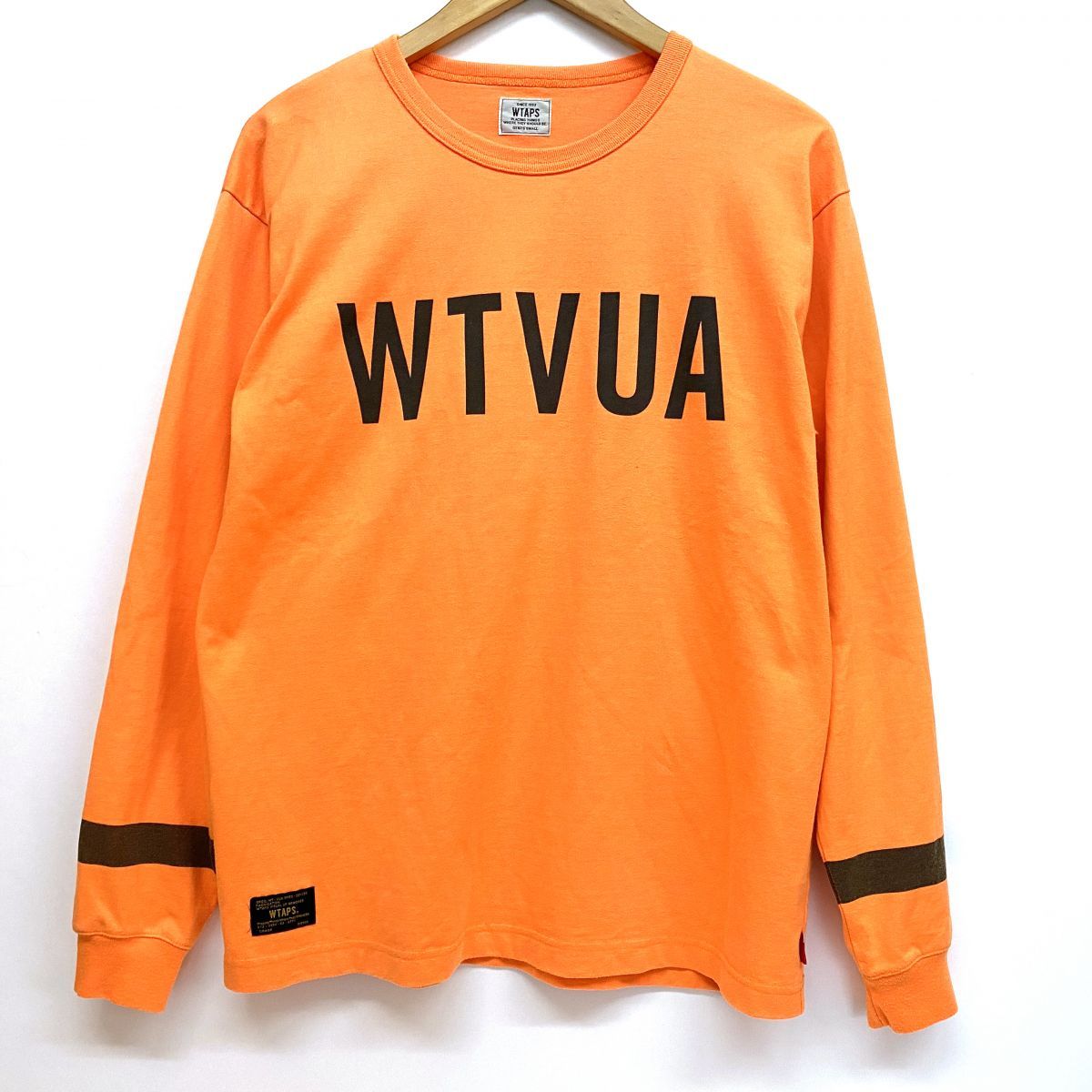 WTAPS ダブルタップス WTVUA ロンT 長袖 Tシャツ オレンジ サイズS